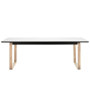 DT20 DINING TABLE - WHITE TOP / LACQUERED OAK LEGS (바로배송)