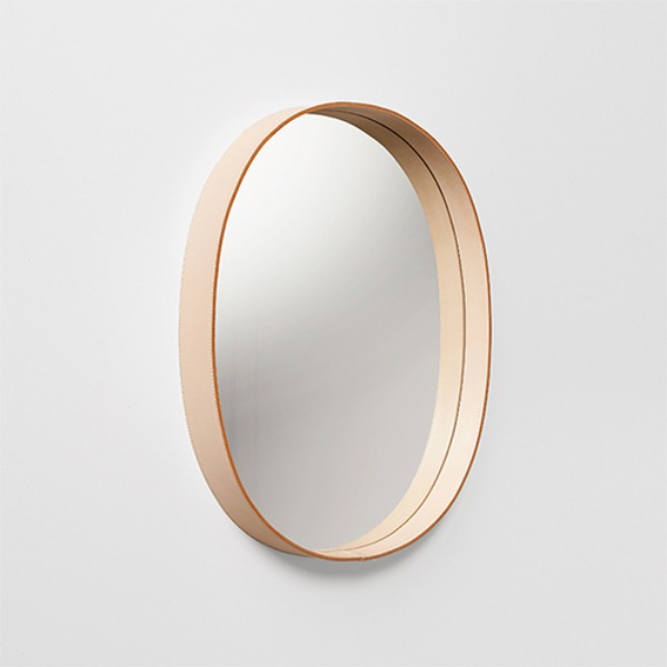 OVAL MIRROR - NATURAL