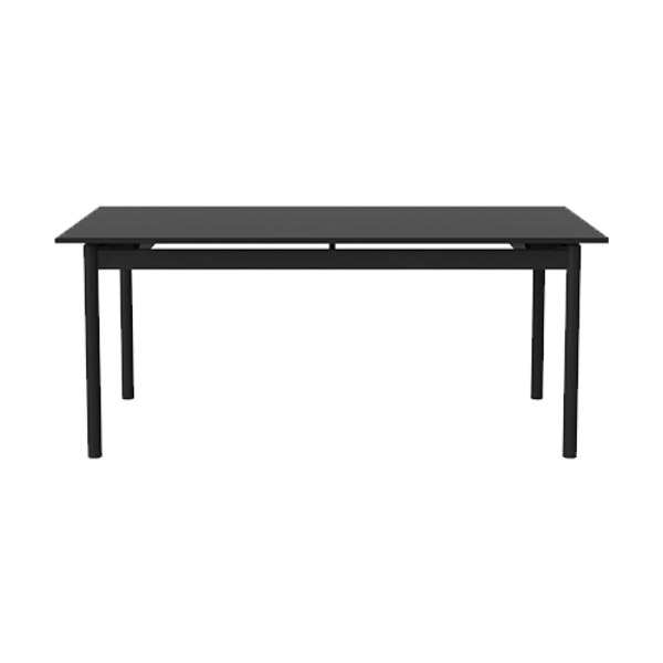 LOYAL DINING TABLE 90X180CM - BLACKSTAINED OILED OAK, BLACK LACQUERED OAK