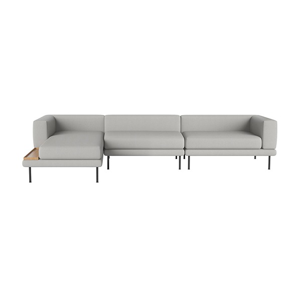 JEROME 3 LARGE UNITS WITH CHAISE LONGUE - ASCOT / LIGHT GREY (DP상품)
