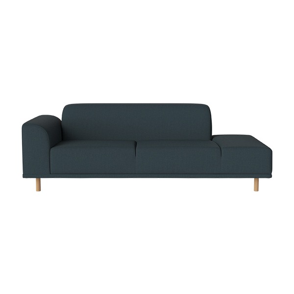 HANNAH 2 1/2 SEATER SOFA WITH OPEN END RIGHT NANTES - PETROL (DP상품)