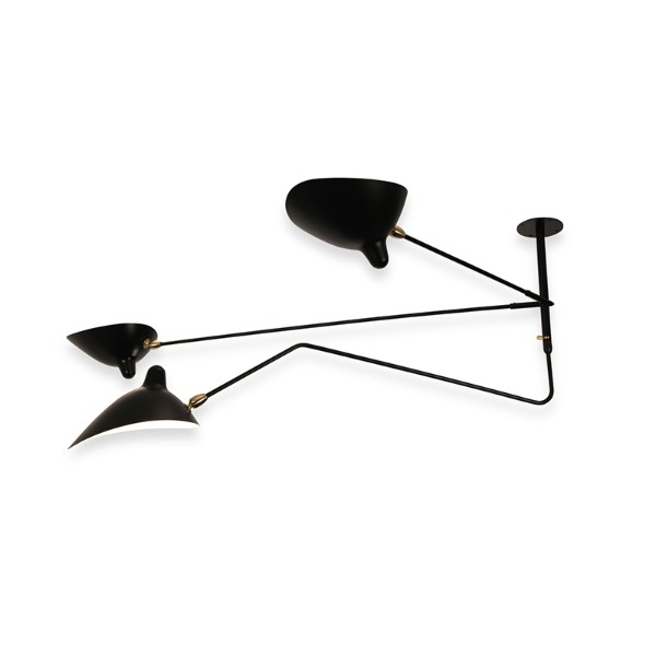 CEILING LAMP 2 FIXED ARMS 1 ROTATING CURVED ARM (도산점 문의)