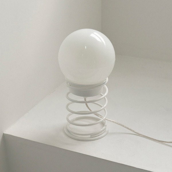 MOON SPIRAL TABLE LAMP - WHITE