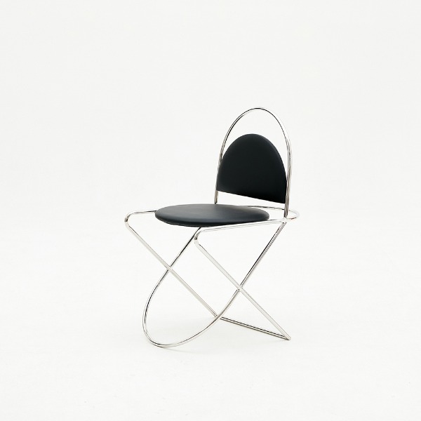 CH1 DINING CHAIR - LEATHER BLACK