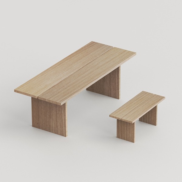 MMK TABLE &amp; BENCH 003