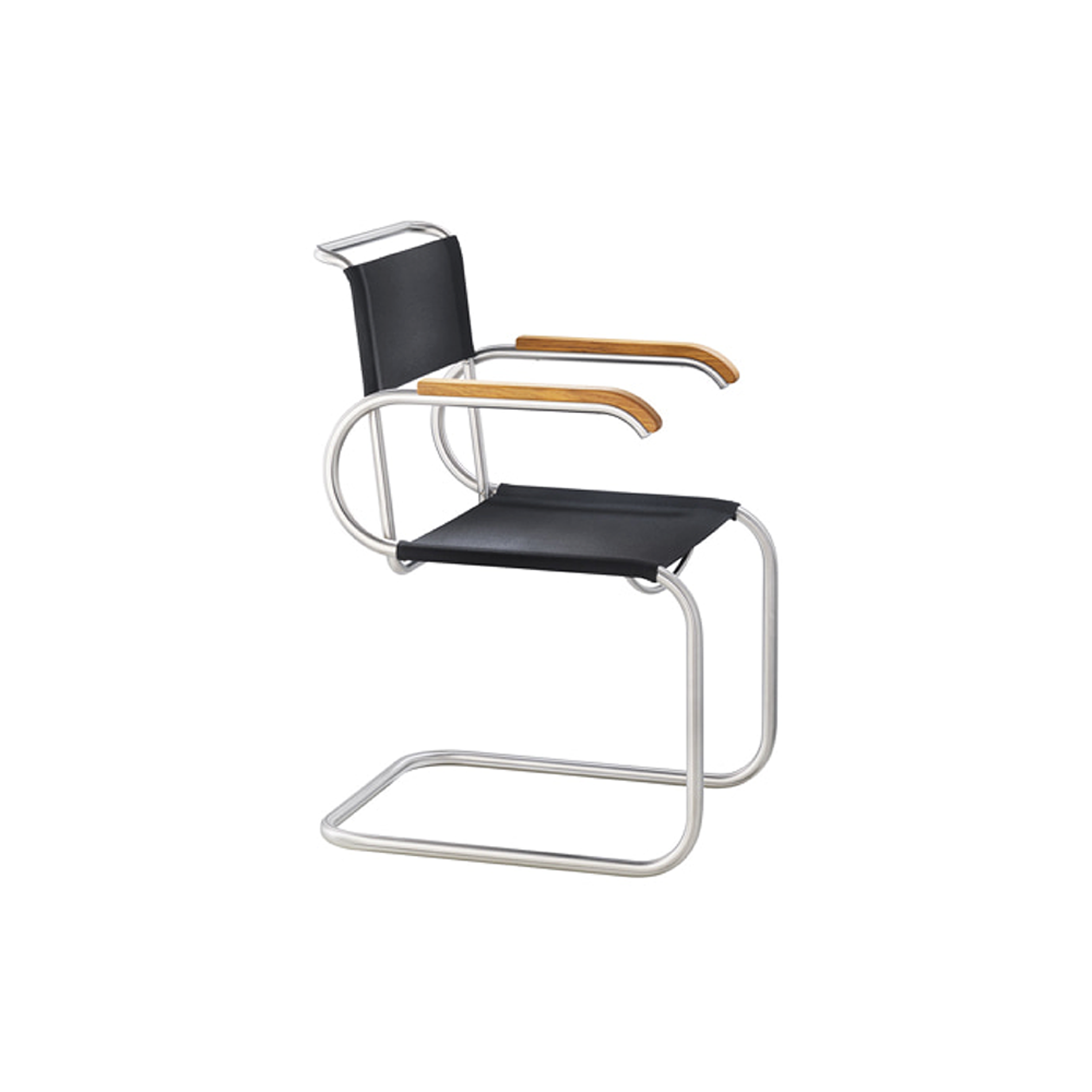 D40 Bauhaus Cantilever Chair  - Leather Black