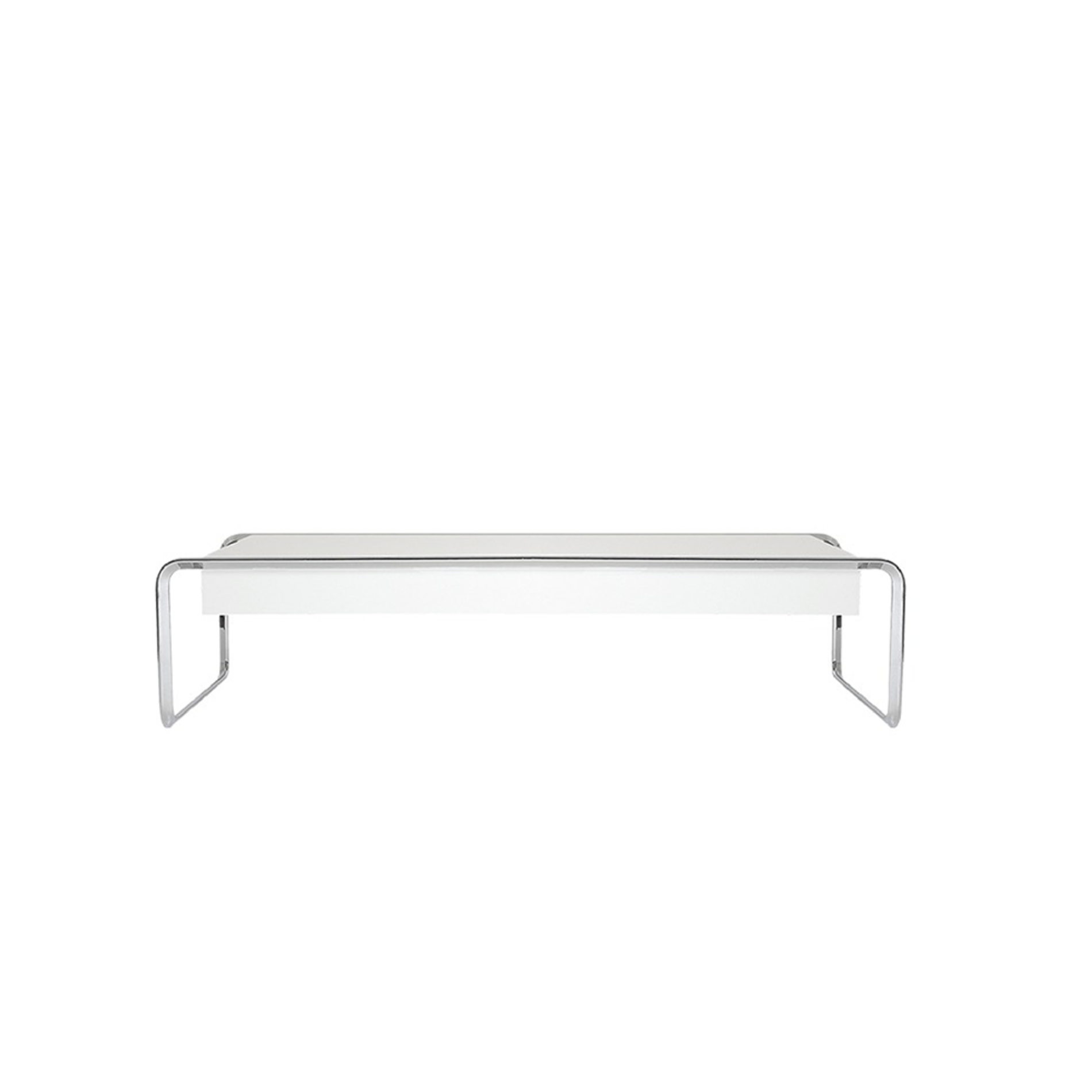 TECTA K1CS Oblique Couch Table - Lacquered White125cm (DP)