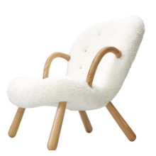 ARCTANDER CHAIR WITH ARM REST- SHEEP SKIN / OFF WHITE