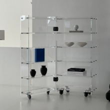 Knud Holscher Roller Cabinet - Plexiglass (Shelves in left and right side)