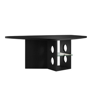 M21-1 DINING, CONFERENCE OR EXECUTIBE DESK - LACQUERED BLACK (10월입고)