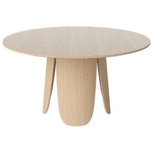 PEYOTE DINING TABLE - WHITE PIGMENTED LACQUERED OAK (바로배송)