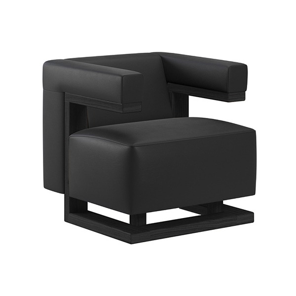 [BLACK EDITION] F51 ARMCHAIR - BLACK LACQUERED / LEATHER 1 BLACK