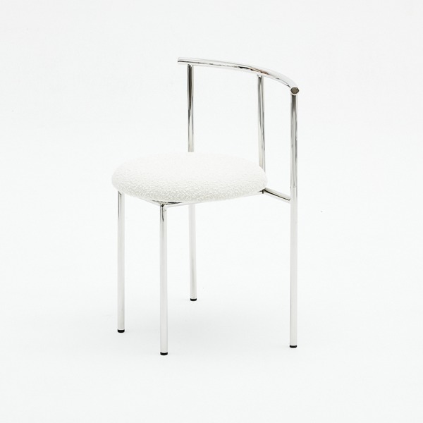 CH5 DINING CHAIR - BOUCLE / CHROME