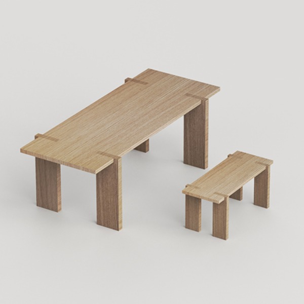 MMK TABLE &amp; BENCH 002