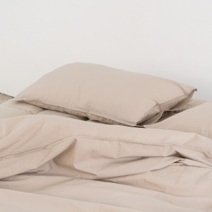 Plain Cotton Pillow Cover - Sand