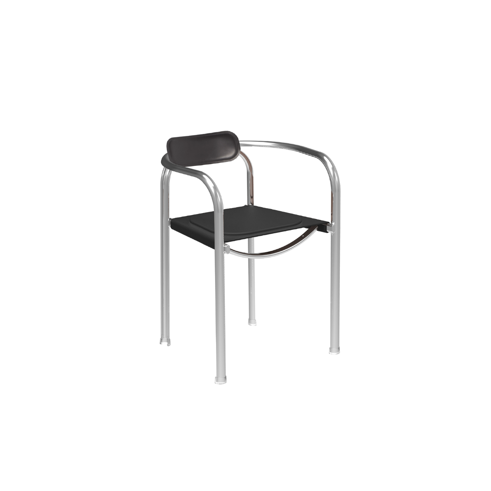 Split Chair - Chrome / Black (바로배송)