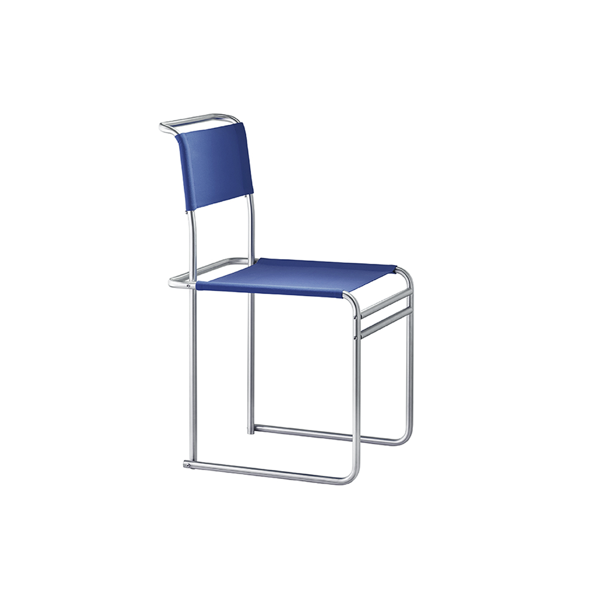 TECTA B40 Breuer Chair - Bauhaus Strap - Blue 4