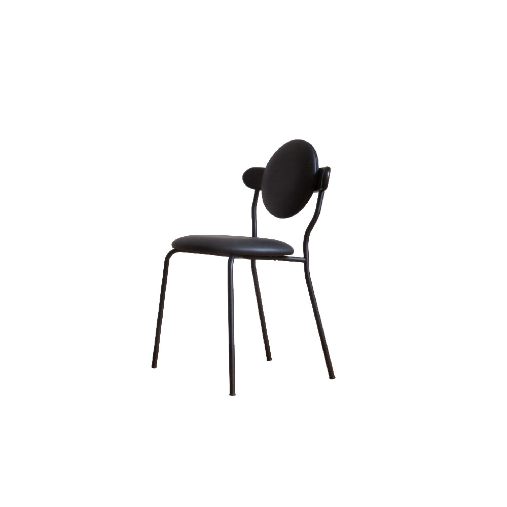 La Chance Planet Chair - Black Faux Leather