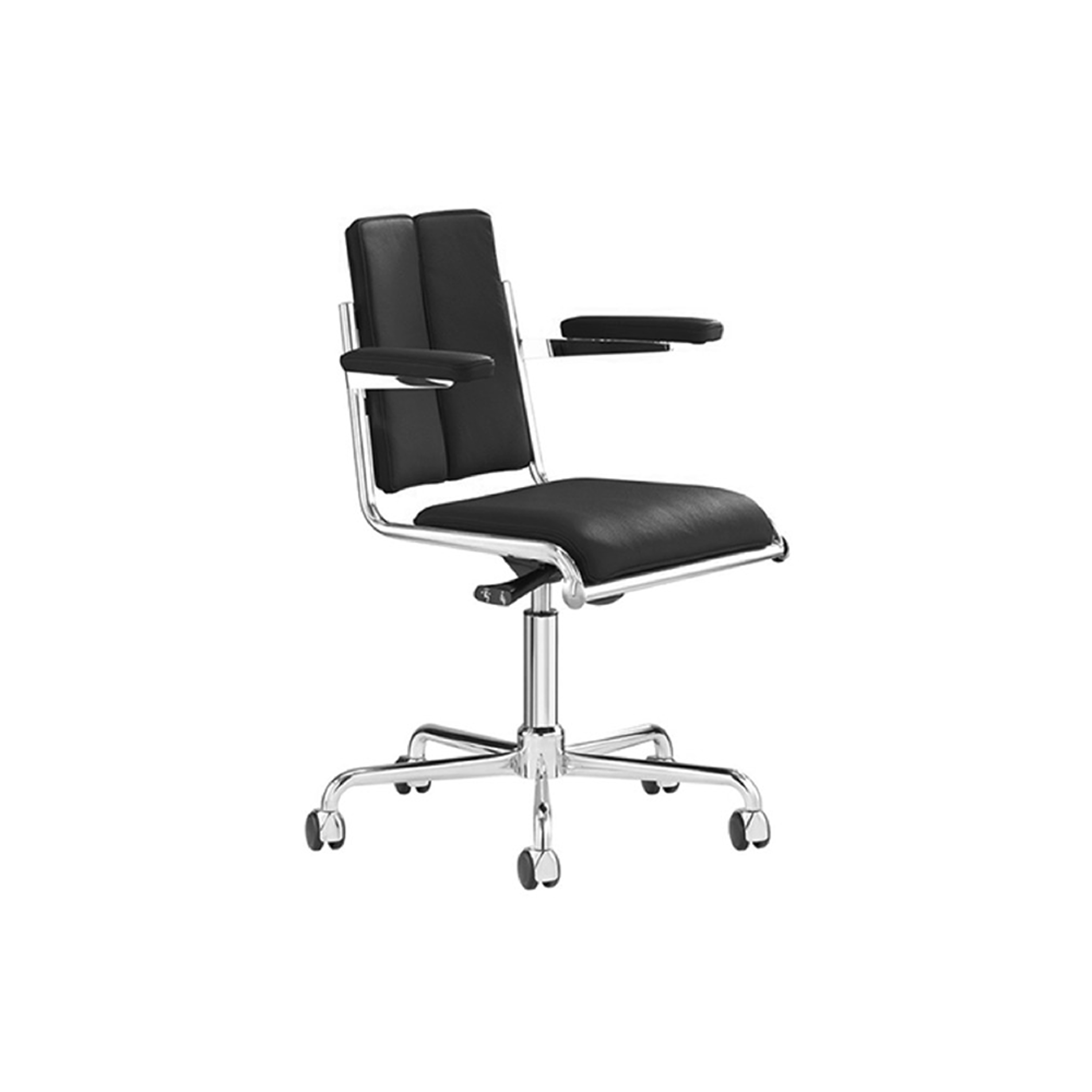 TECTA D12 Desk Chair with Armrest - Black