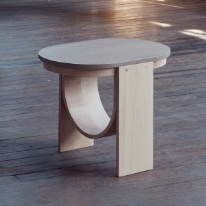 Two Legs Side Table (2 Colors)