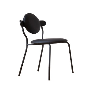 PLANET CHAIR - BLACK FAUX LEATHER