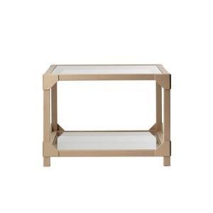 BLECK COFFEE TABLE - GLASS TOP